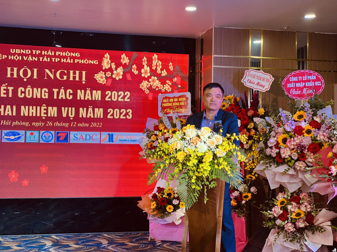 Ông Phạm Văn Huy - PGĐ Sở GTVT Hải Phòng - Phát biểu tại Hội nghị