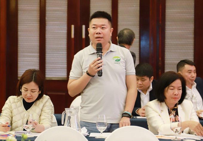 Ông Phạm Ngọc Thức, Giám đốc công ty Fusa phát biểu tại hội nghị